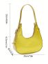 Mini Zipper Hobo Bag Fashionable Adjustable-strap