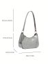 Crocodile Embossed Hobo Bag Mini Funky