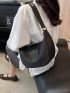 Plain Hobo Bag Adjustable Nylon