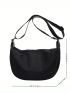 Plain Hobo Bag Adjustable Nylon