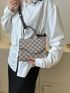 Mini Square Bag Geometric Pattern Top Handle