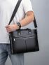 Large Capacity Men Briefcase Double Handle