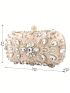 Rhinestone Decor Box Bag