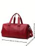 Solid Color Travel Bag Double Handle Minimalist Style