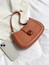 Small Hobo Bag Solid Color Minimalist Style