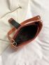 Small Hobo Bag Solid Color Minimalist Style