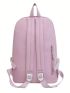 Colorblock Classic Backpack Medium Release Buckle Decor