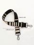 Colorblock Bag Strap Striped Pattern Adjustable