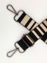 Colorblock Bag Strap Striped Pattern Adjustable