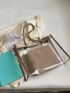 Clear Shoulder Tote Bag Double Handle With Inner Pouch