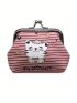 Cartoon Pattern Coin Purse Kiss Lock Design