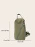 Minimalist Sling Bag Zipper Green