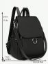 Small Flap Backpack Solid Color