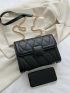 Small Square Bag Quilted Chain Strap Flap