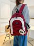 Drawstring Design Classic Backpack Medium With Coin Purse