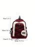 Drawstring Design Classic Backpack Medium With Coin Purse