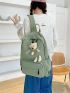 Cartoon Decor Classic Backpack Medium Zipper