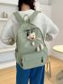 Cartoon Decor Classic Backpack Medium Zipper