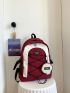 Drawstring Design Classic Backpack Medium With Coin Purse