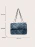 Geometric Pattern Square Bag Medium Flap