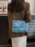 Geometric Pattern Square Bag Medium Flap