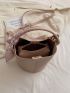 Twilly Scarf Decor Bucket Bag Mini Top Handle