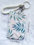 Leaf Pattern ID Card Holder For Daily