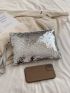 Medium Square Bag Sequin Decor Glamorous