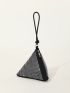 Mini Novelty Bag Black Rhinestone Decor For Party