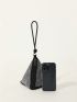 Mini Novelty Bag Black Rhinestone Decor For Party