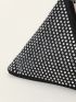 Mini Novelty Bag Black Rhinestone Decor For Party