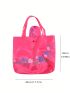 Women Shopping Bag Foldable Handbag Casual Floral Large Capacity Bag