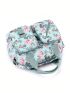 Small Top Handle Bag Floral Graphic Pocket Front