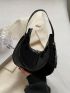 Small Hobo Bag Minimalist Black