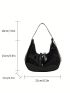 Small Hobo Bag Minimalist Black