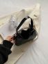 Small Hobo Bag Minimalist Black