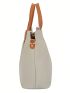 Women Handbag Soft PU Shopper Tote Bag Large Shoulder Bag