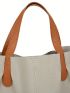 Women Handbag Soft PU Shopper Tote Bag Large Shoulder Bag