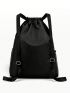 Drawstring Backpack Fashion School Gym Drawstring Camping Bag Casual String Knapsack School Backpack