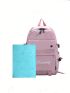 Letter Graphic Classic Backpack Medium Zipper