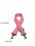 Houndstooth Pattern Wide Adjustable Bag Strap