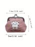 Cartoon Pattern Coin Purse Kiss Lock Design