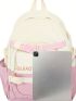 Letter Graphic Classic Backpack Medium Zipper