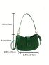 Small Hobo Bag Solid Color Fashion Style