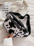 Medium Waist Bag Cow Pattern