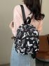 Medium Classic Backpack Butterfly Pattern