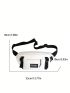 Large Capacity Waist Bag Letter Patch Decor