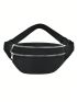 Medium Fanny Pack Black Minimalist For Daily