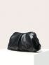 Black Ruched Bag PU Minimalist