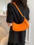 PU Hobo Bag Minimalist Orange